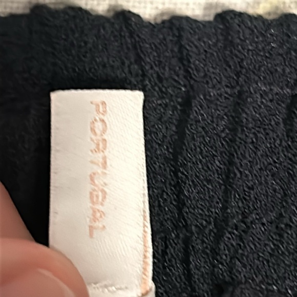 SeeByChloe Wide Leg Navy Drawstring Pants, Size 44 - Picture 4 of 6